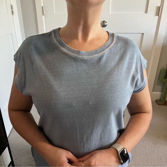 Double Zero Light Blue Midi Dress Size Large - Picture 5 of 8